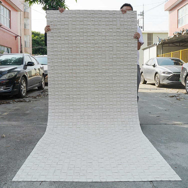 Fleksibel stenbølgevasket stenmosaik
